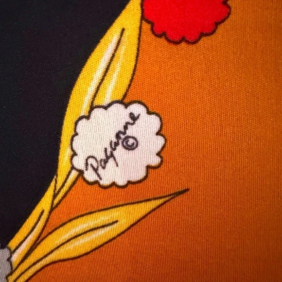 Vintage 1970s Paganne by Gene Berk Longsleeve Maxi Dress Mandarin Collar - Picture 6 of 10